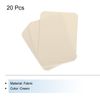 uxcell 20 Cream Fabric Iron-On Patches, 4.1" x 3.0", Rectangular, Plain, Patches, Fabric Patch