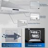 36 inch Wall Mount Range Hood 700CFM Stainless Steel Vent Touch Control w/LEDs