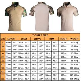 Military Tshirts Outdoor Tactical Camo Breathable Cotton