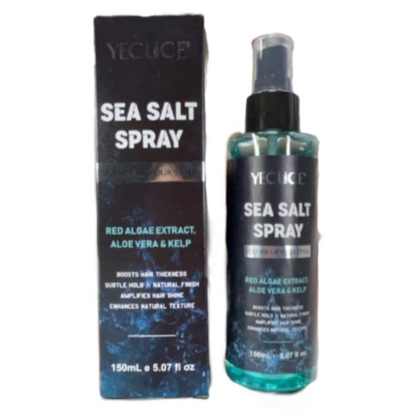 QRZBPZWE Sea Salt Spray for Hair Men - Texturizing & Thickening with Kelp, Aloe Vera & Red Algae, Adds Instant Volume, Texture, Thickness, & Light Hold, Styling Spray-5 oz.