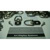 25 MEDIUM D-RING PICTURE HANGER STRAP MIRROR HANGER 100 # 6-1/2" SCREW +SAMPLE