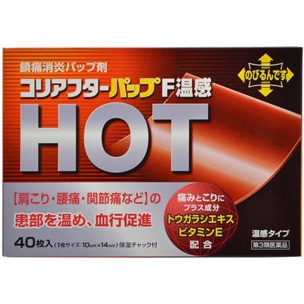 【第3類医薬品】コリアフターパップF温感 40枚