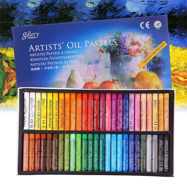 Professional Oil Pastels Set Art Soft Oil Pastels Painting Drawing Pens Soft Colouring Crayons Washable Oil Paint Sticks for Artists, Adult, Student, School Stationery Supplies 50 Colors