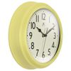 INFINITY INSTRUMENTS 20306AURA-4544 Nostalgic 9.5 in. Plastic Clock - Yellow