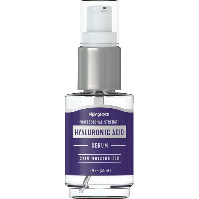 Hyaluronic Acid Serum for Face | 1 fl oz | Moisturizer for Skin and Body | Cruelty Free | By Piping Rock