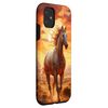 Sunset Horse Oil Painting Design Case for iPhone 11