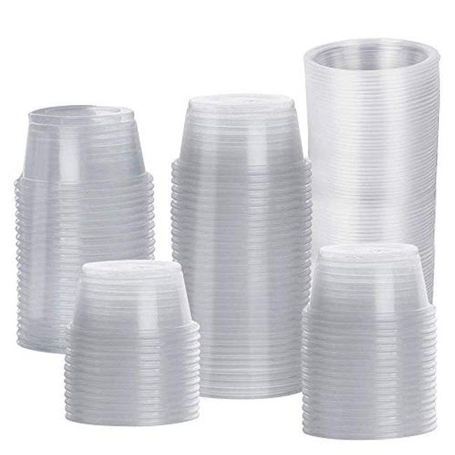 TashiBox Polypropylene Disposable Mini Cups, Portion Cups (No Lids), 200  Count (1 oz)