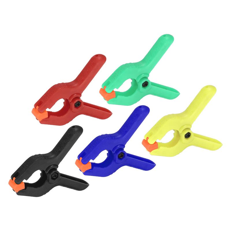 PATIKIL 2 Inch Spring Clamps, 10 Pack Plastic Flexible Anti-Slip Strong ...