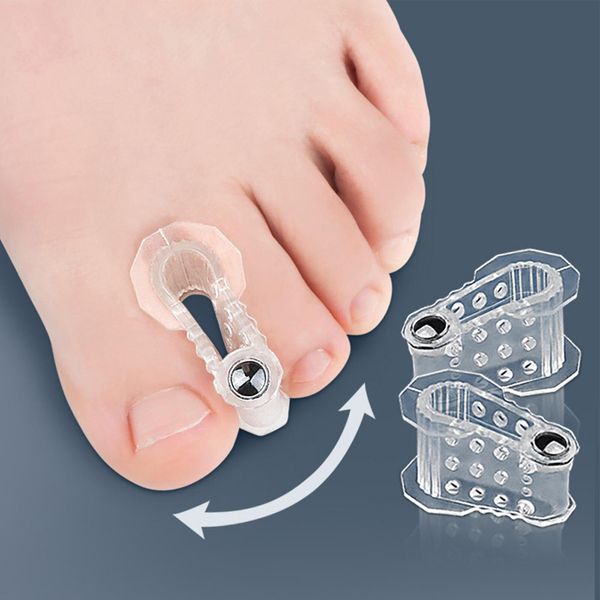 1 pair Gel Toe Spacers Magnetic toe splitter