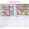 DEWIN Nail Display Book, Nail Varnish Nail Swatches Nail Color Display Chart Book Nail Polish Gel Color Display Card Nail Art Showing Board (Stripes)