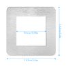 GLADFRESIT 2 Pcs Light Switch Surround Silver,Self Adhesive Simple Light Switch Cover Plates Frame,Enhance your home decor