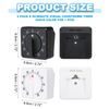 PATIKIL 60-Minute Visual Countdown Timer, 2 Pcs Mechanical Wind Up Timer for Home Kitchen Cooking Classroom Study Tool, White-Black