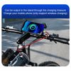 15W Wireless+USB Charging Phone Holder Mount Universal for Motorcycle Handlebar