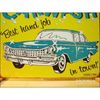 American tin sign Carwash