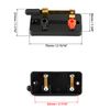 QWORK Educational Single Pole Cutter Switch, 10 Pack Single Throw Electrical Switch for Making and Breaking a Single Electrical Connection Circuit Physics Laboratory Equipment