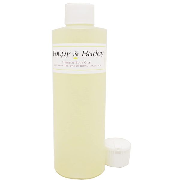 TCEShop Poppy & Barley - Type JM Scented Body Oil Fragrance [Flip Cap - Light Gold - 8 oz.] - ID#33010