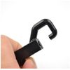 Snap Bolt 9 Key chain Hooks Lightweight Durable Black Plastic Spring Snap Hooks