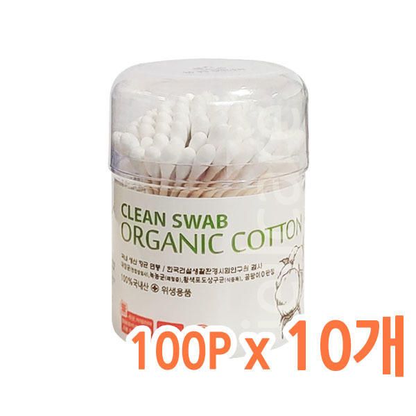 Poongsang Domestic Antibacterial Swabs (Round) 100P 10 pieces/non-fluorescent/pure cotton swabs