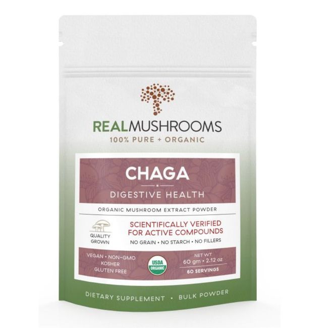 Real Mushrooms Chaga Extract Powder 60 Grams RM-CHAGAPWD