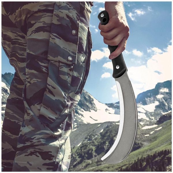 Machete with Heavy Duty for Cutting Trees, for Yard Work and for Bushcrafting Machetes Sickle for clearing Brush Garden Tools Construction Blade, for Land Management, Hunting and Outdoor.