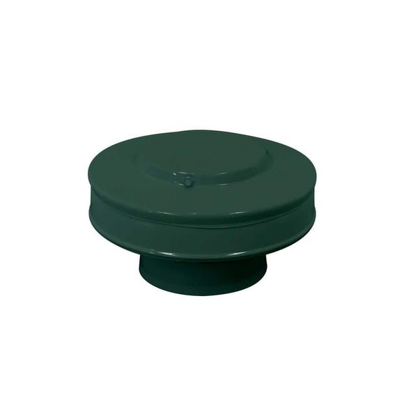 5 In. Diameter Aluminum Static Roof Vent Pipe Cap in Green