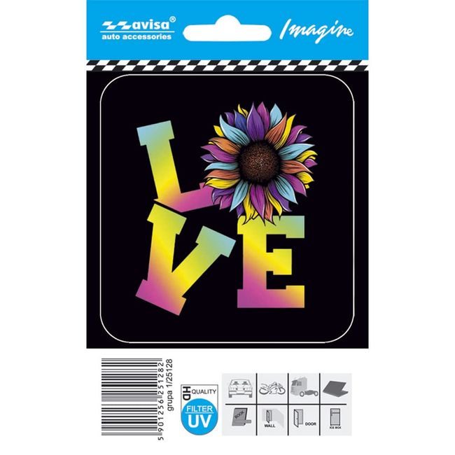 Avisa Auto Tattoo Sticker LOVE - 8,7x9,2cm