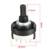 sourcing map 1P12T 1 Pole 12 Throw Single Deck Band Channel Rotary Switch Selector 2pcs