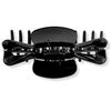 Topkids Accessories 14cm / 5.5" Large Butterfly Hair Clips Claw Clips, Hair Accessories for Women and Girls All Hair Type - Claw Clips for Thick Hair Curly Hair Hair Clips Women Hair Claws (Black)