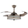 42'' Ceiling Fan with Light 36W Retractable LED Fan Lamp with Remote Control