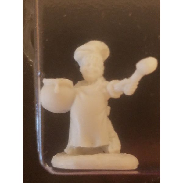 REAPER Miniatures Halfling Cook #77462 Bones Unpainted Plastic Mini Figure
