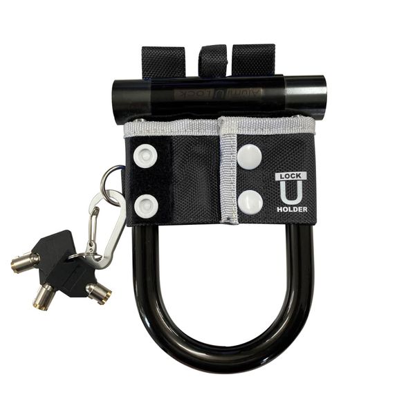 FOGLIA U-Lock Holder, Green, Green, U-Shaped Lock, Keys, Bicycle