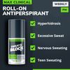 SweatBlock Clinical Strength Antiperspirant Roll-On Protection for Men & Women - Hyperhidrosis Aid to Stop Excessive Sweating - Up to 7 Days of Reliable Sweat Control per Use - Unscented - 1.2 fl oz