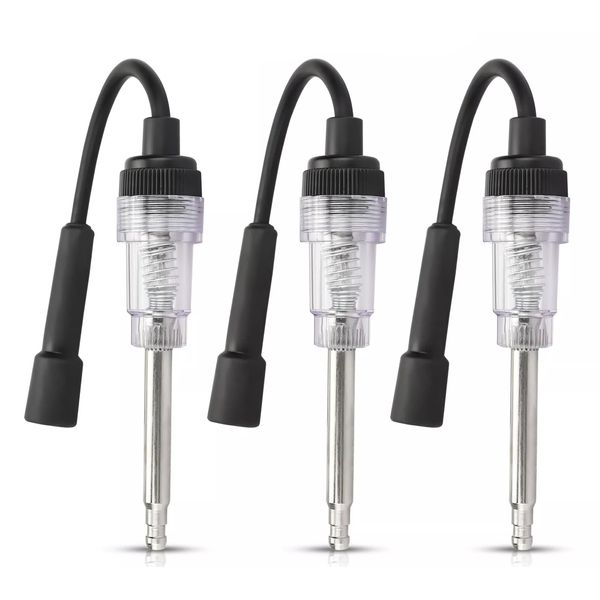 3PCS Spark Plug Tester Ignition System Coil Engine In Line Diagnostic Test Tool