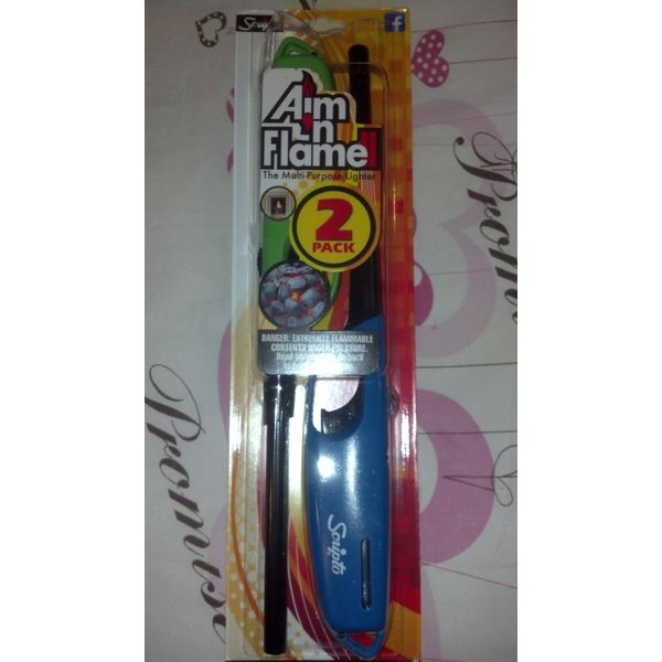CALICO BRANDS BGM9-2/12OS-W 2PK Aim Flame Lighter