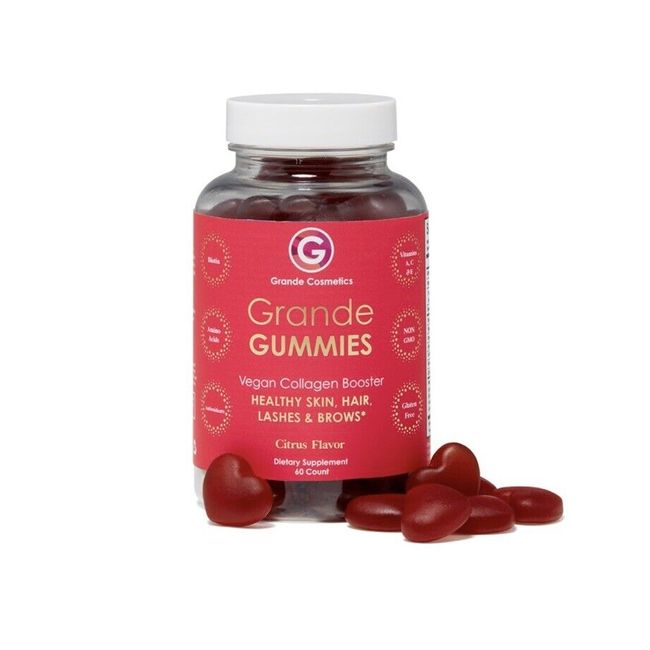 Grande Gummies Vegan Collagen Booster 60 count Collagen Booster Grande Cosmetics