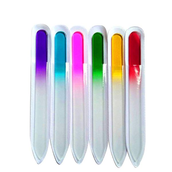 10 Pcs Glass Nail File Manicure Nail Care Fingernail File Professional Nail Art Tool