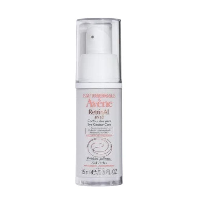 Eau Thermale Avene - RetrinAL EYES - Retinaldehyde & Hyaluronic Acid - Minimizes Appearance of Under-Eye Lines, Puffiness & Dark Circles - 0.5 Fl Oz (Pack of 1)