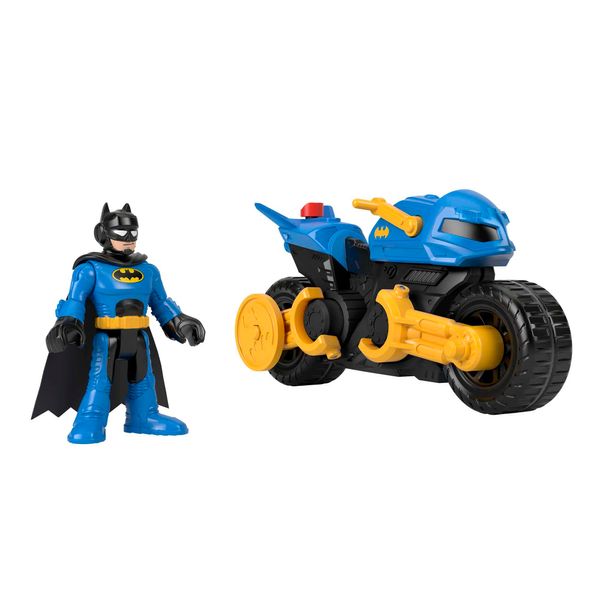 Fisher-Price Imaginext DC Super Friends Batman Toy Figure and Transforming Batcycle for Pretend Play Kids Ages 3+ Years