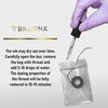 BRAWNA 3 Pack Pre Inked Mapping String for Brows, Eyes and Lips - White, Pink, Black - Microblading Supplies - PMU Kit