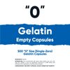 Nutricost Empty Capsules Gelatin Size 0-500 Clear Kosher Empty '0' Gel Capsules