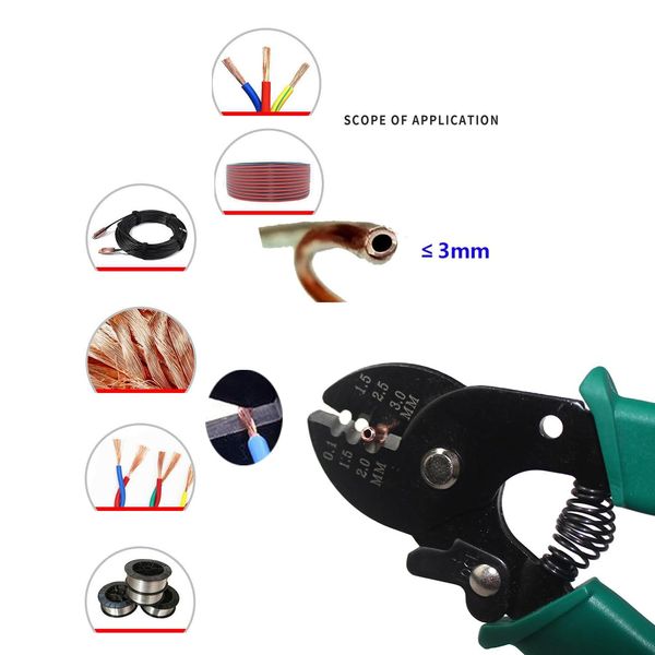 szdealhola Copper Capillary Tube Cutter, 3mm Outer Diameter, 65Mn Steel, 140mm, For Cutting Copper Tubes, PTFE Tubes, and Electric Wires