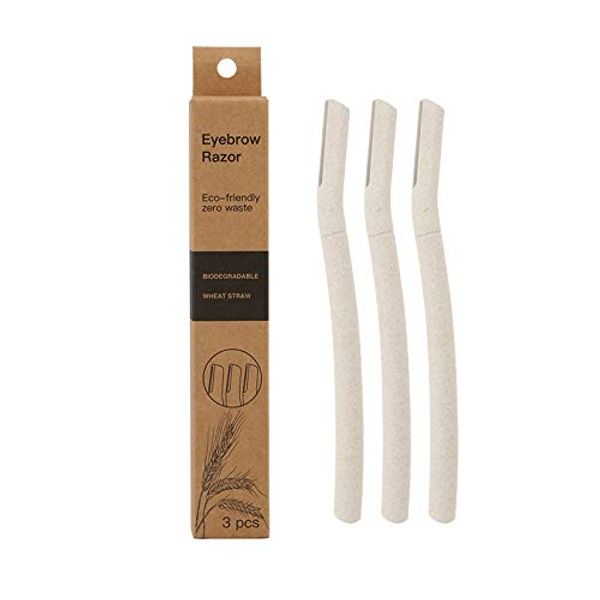 Eco-Friendly Zero Waste - Eyebrow Razor - Biodegradable Wheat Straw Facial Trimmer