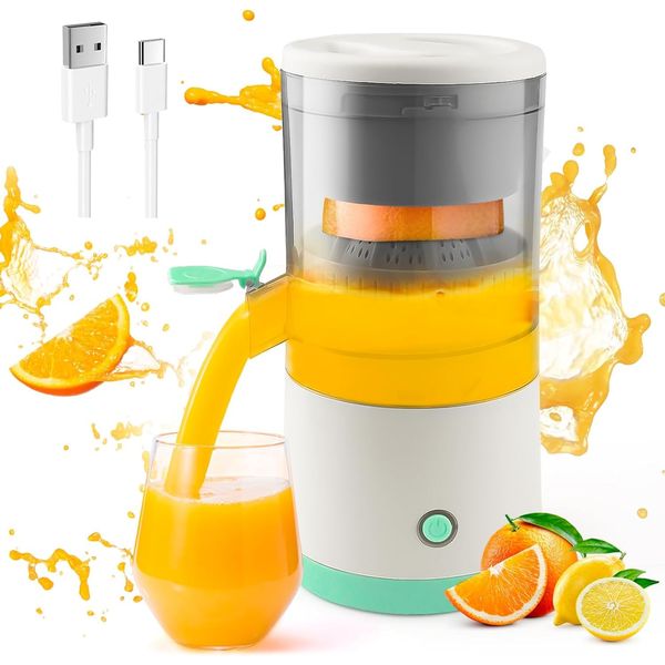 AIWEIYER Electric Citrus Juicer Fruit Squeezers Machines, for Oranges/Lemon/Grapefruit, with Powerful Motor, Efficient, Healthy, Nutritious and Fresh Juices, 45 W, 1 Liter, White