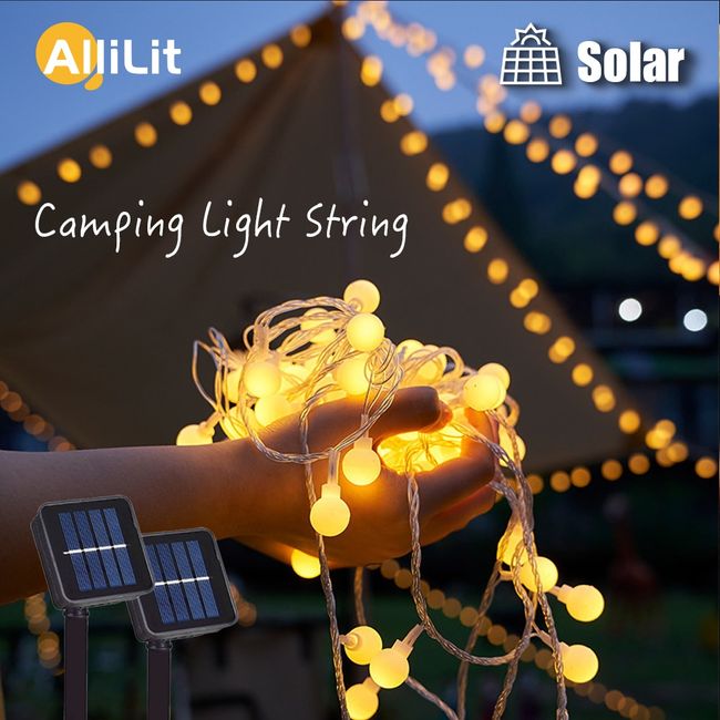 Outdoor Camping Lights, Solar String Lights