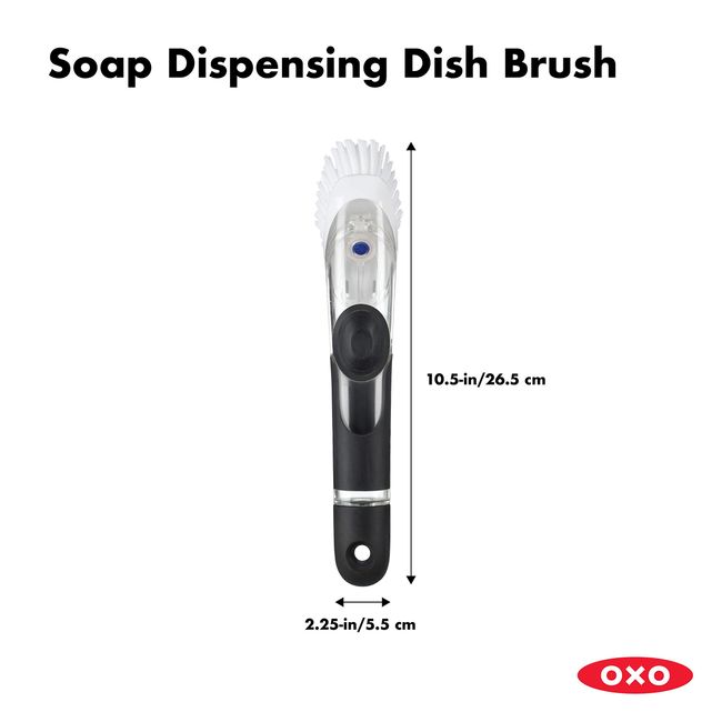 OXO Good Grips Soap Dispensing Dish Brush, Black