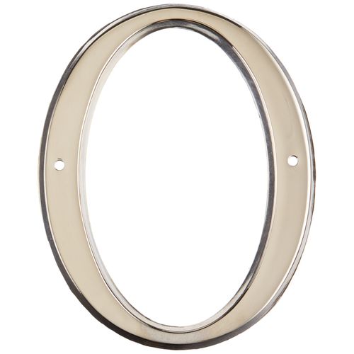 Baldwin 90670055# 0 House Number, Lifetime Bright Nickel