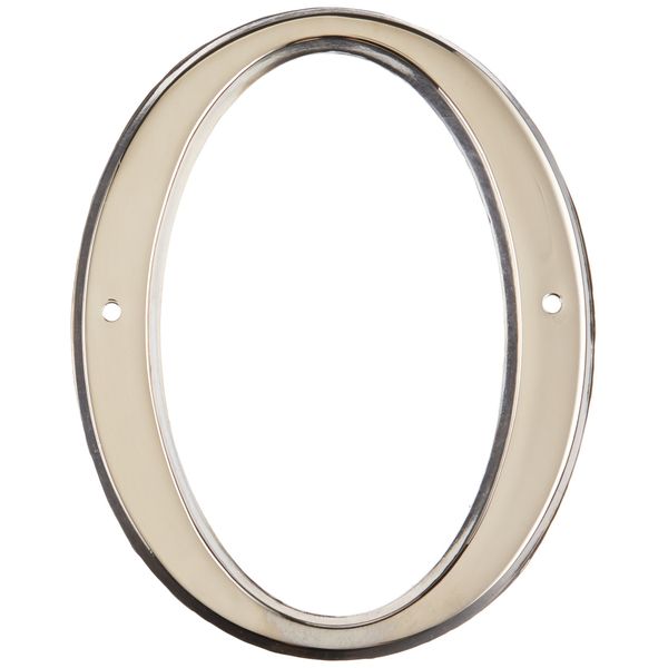 Baldwin 90670055# 0 House Number, Lifetime Bright Nickel
