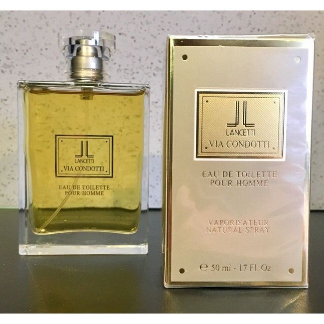 Lancetti Via Condotti Edt  Pour Homme Natural Spray 1.7 oz / 50 ml,NIB , Sealed