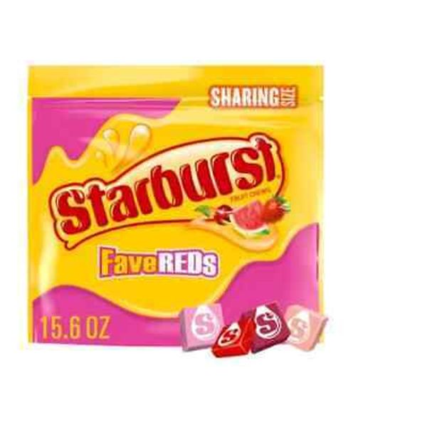 STARBURST FaveReds Fruit Chews Chewy Candy Sharing Size 15.6 oz