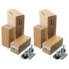 ikea STUBBARP (BESTA) Legs, Solid Wood, Oak Effect - Set of 4